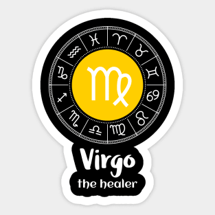 Virgo The Healer Zodiac Sign Sticker
